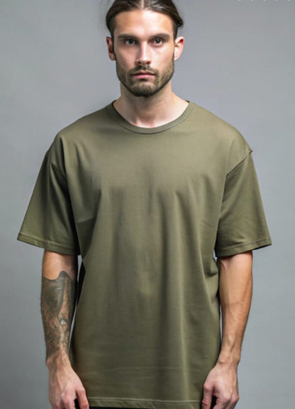 Oversized Men's T shirts Dropped Shoulder Short Sleeve