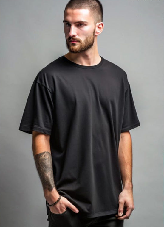 Oversized Men's T shirts Dropped Shoulder Short Sleeve