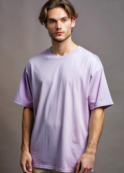 Oversized Men's T shirts Dropped Shoulder Short Sleeve