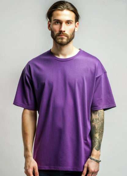 Oversized Men's T shirts Dropped Shoulder Short Sleeve