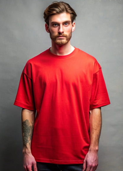 Oversized Men's T shirts Dropped Shoulder Short Sleeve