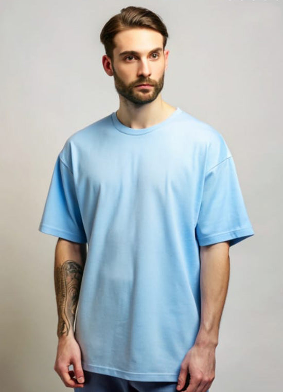 Oversized Men's T shirts Dropped Shoulder Short Sleeve