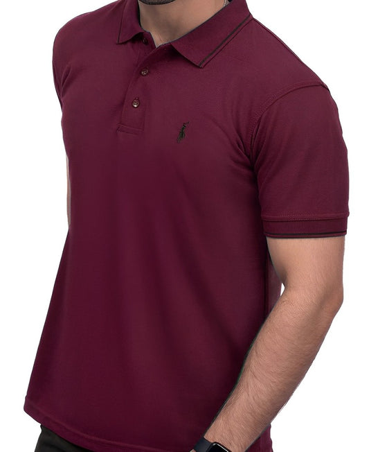 Polo T-Shirt Maroon Color