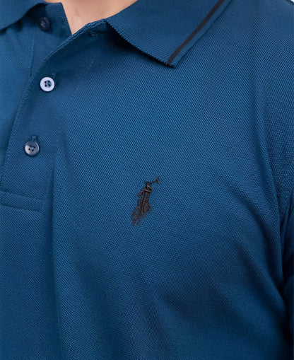 Polo T-Shirt Petroleum Blue Color